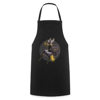 Demongirl Zeraween - Tablier de cuisine - noir - Devant - AI Model Male 185 dark (185cm)