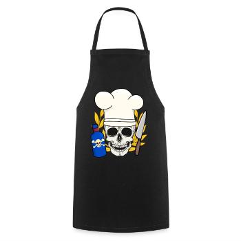 Poison Horror Kitchen Halloween Chef - Cooking Apron - black - Front - AI Model Male 185 dark (185cm)