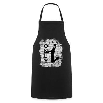BASKET-BALL - Tablier de cuisine - noir - Devant - AI Model Male 185 dark (185cm)
