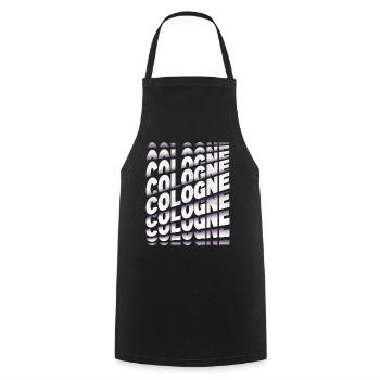 Cologne Cologne Allemagne City Font Skyline - Tablier de cuisine - noir - Devant - AI Model Male 185 dark (185cm)