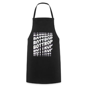 Bottrop Germany City Font Skyline Home - Cooking Apron - black - Front - AI Model Male 185 dark (185cm)