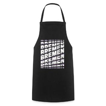 Brême Allemagne City Font Skyline Accueil - Tablier de cuisine - noir - Devant - AI Model Male 185 dark (185cm)