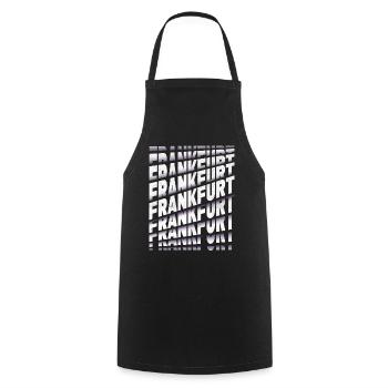 Frankfurt Germany City Font Skyline Home - Cooking Apron - black - Front - AI Model Male 185 dark (185cm)