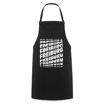 Freiburg Germany City Font Skyline Home - Cooking Apron - black - Front - AI Model Male 185 dark (185cm)