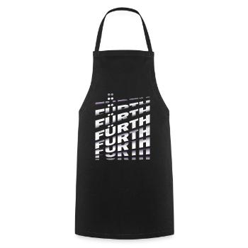 Fürth Germany City Font Skyline Accueil - Tablier de cuisine - noir - Devant - AI Model Male 185 dark (185cm)