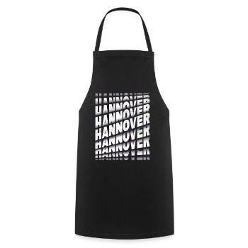 Hanover Germany City Font Skyline Home - Cooking Apron - black - Front - AI Model Male 185 dark (185cm)
