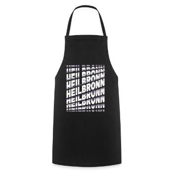 Heilbronn Germany City Font Skyline Home - Cooking Apron - black - Front - AI Model Male 185 dark (185cm)