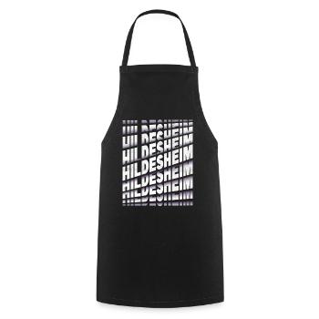 Hildesheim Allemagne City Font Skyline - Tablier de cuisine - noir - Devant - AI Model Male 185 dark (185cm)