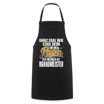 Brandmeister Papa Vater Vatertag Cooler Papa - Kochschürze - Schwarz - Vorne - AI Model Male 185 dark (185cm)