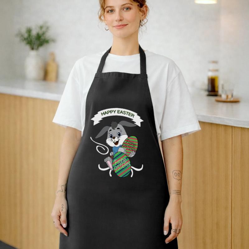 HAPPY EASTER, Easter , Coloured Easter Eggs Cooking Apron