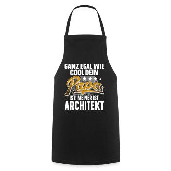 Architekt Papa Vater Vatertag Cooler Papa - Kochschürze - Schwarz - Vorne - AI Model Male 185 dark (185cm)