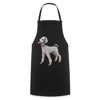 Bedlington Terrier - Kochschürze - Schwarz - Vorne - AI Model Male 185 dark (185cm)