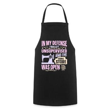 sew - Cooking Apron - black - Front - AI Model Male 185 dark (185cm)