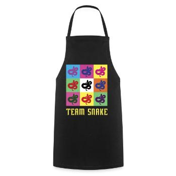 Team Snake - Cooking Apron - black - Front - AI Model Male 185 dark (185cm)