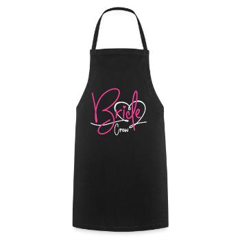 BRIDE CREW HEART BRIDE BACHELORETTE PARTY BACHELORETTE PARTY - Cooking Apron - black - Front - AI Model Male 185 dark (185cm)