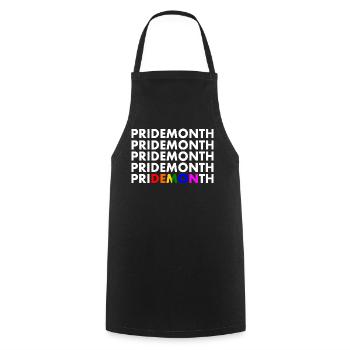pride month demon - Kochschürze - Schwarz - Vorne - AI Model Male 185 dark (185cm)
