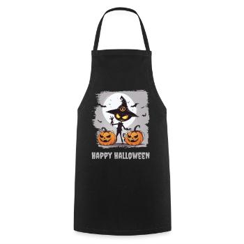 Joyeux halloween - Tablier de cuisine - noir - Devant - AI Model Male 185 dark (185cm)