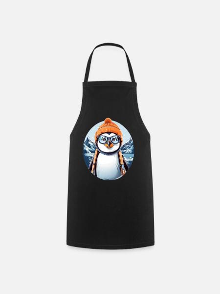 Süßer Pinguin - Kochschürze - Schwarz