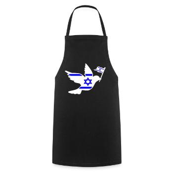 Israel - Tablier de cuisine - noir - Devant - AI Model Male 185 dark (185cm)