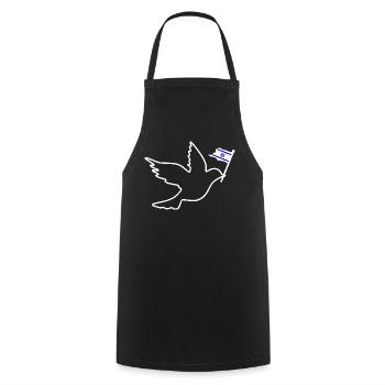 Israel - Tablier de cuisine - noir - Devant - AI Model Male 185 dark (185cm)