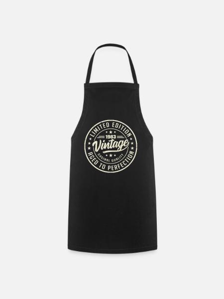 Vintage 1983 Cadeau 1983 Anniversaire Rétro 1983 - Tablier de cuisine - noir