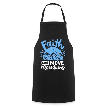 Christlich Glaube Religiös - Kochschürze - Schwarz - Vorne - AI Model Male 185 dark (185cm)