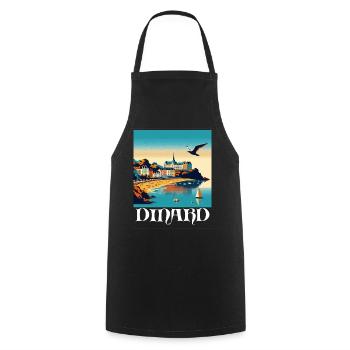 DINARD - Cooking Apron - black - Front - AI Model Male 185 dark (185cm)