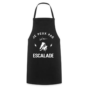 I can't I climbed climber humor - Cooking Apron - black - Front - AI Model Male 185 dark (185cm)