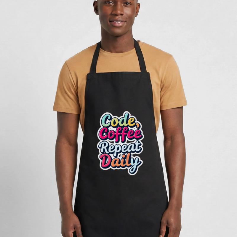 Code Sleep Debug Repeat Programmer Shirt Tablier de cuisine