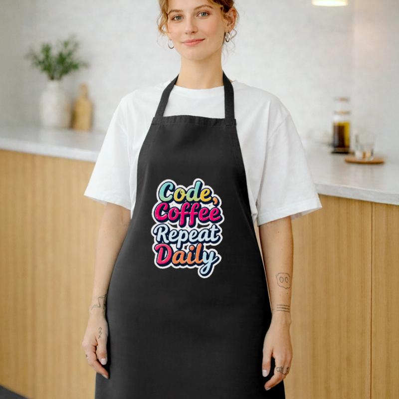 Code Sleep Debug Repeat Programmer Shirt Tablier de cuisine