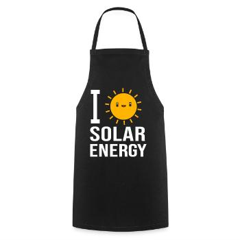 Solaire Durabilité Énergies renouvelables - Tablier de cuisine - noir - Devant - AI Model Male 185 dark (185cm)