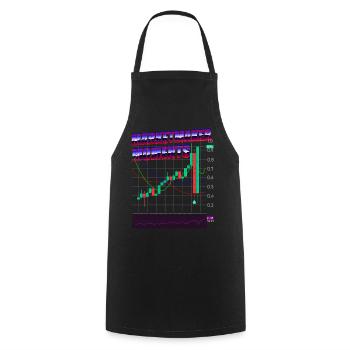 Trading Handel Börse Krypto Aktien - Kochschürze - Schwarz - Vorne - AI Model Male 185 dark (185cm)