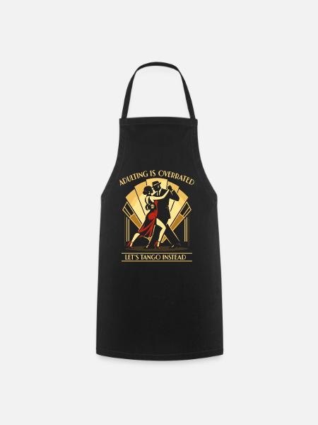 Tango Argentino Standardtanz Geschenk - Kochschürze - Schwarz