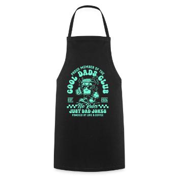 Cool Dads Club - Papa 2026 Geschenk - Kochschürze - Schwarz - Vorne - AI Model Male 185 dark (185cm)