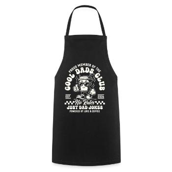 Cool Dads Club - Dad 2026 Gift - Cooking Apron - black - Front - AI Model Male 185 dark (185cm)
