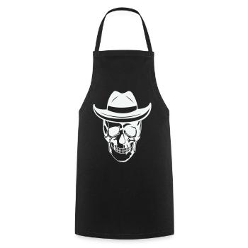 Skull with sunglasses - Cooking Apron - black - Front - AI Model Male 185 dark (185cm)