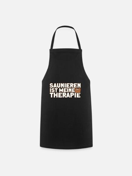 Saunagänger Saunieren Sauna - Kochschürze - Schwarz