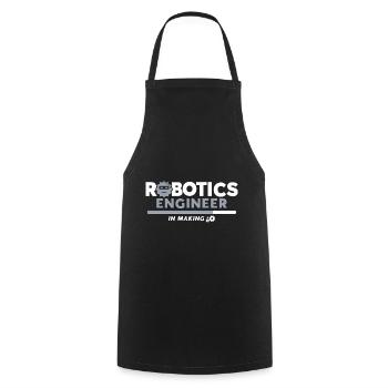 Roboter Robotik Ingenieur Kostüm Roboter - Kochschürze - Schwarz - Vorne - AI Model Male 185 dark (185cm)