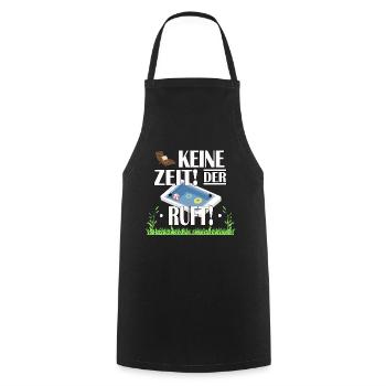 Keine Zeit! Der Pool ruft! T-Shirt Design - Kochschürze - Schwarz - Vorne - AI Model Male 185 dark (185cm)