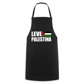 Leve palestina - Kochschürze - Schwarz - Vorne - AI Model Male 185 dark (185cm)