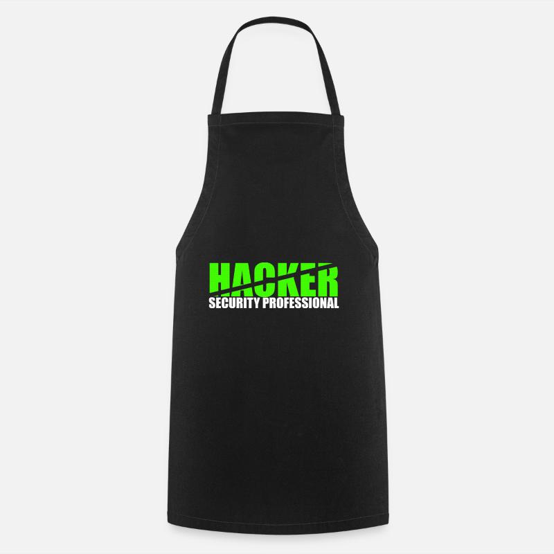 Hacker Security Professional - Kochschürze - Schwarz