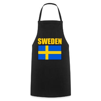 Suède - Tablier de cuisine - noir - Devant - AI Model Male 185 dark (185cm)