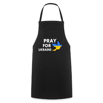 Pray for ukraine - Kochschürze - Schwarz - Vorne - AI Model Male 185 dark (185cm)