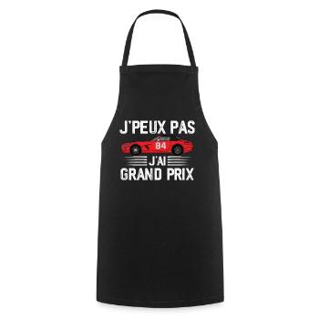 Je peux pas j ai grand prix - Tablier de cuisine - noir - Devant - AI Model Male 185 dark (185cm)