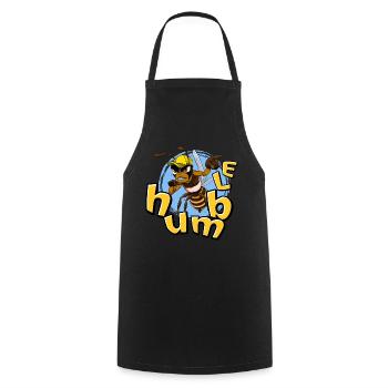 Abeille cool Soyez humble vibrations positives - Tablier de cuisine - noir - Devant - AI Model Male 185 dark (185cm)