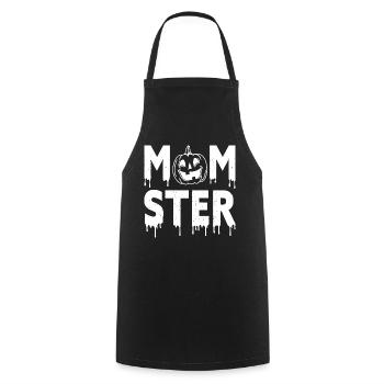 Halloween Costume Pumpkin Skeleton Horror Ghost - Cooking Apron - black - Front - AI Model Male 185 dark (185cm)