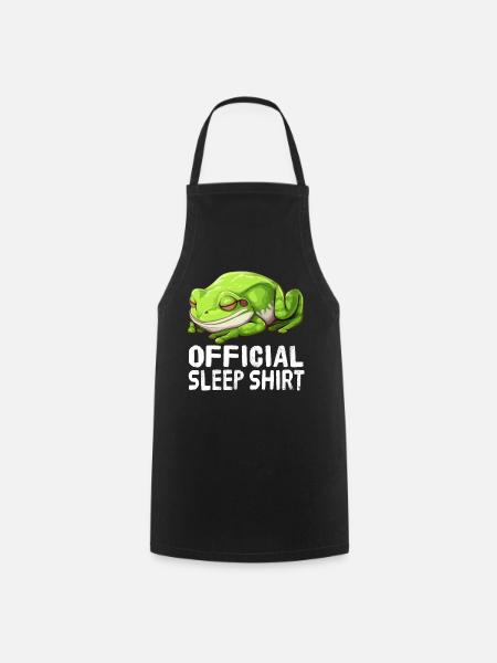 Offizielles Schlafshirt Frosch - Kochschürze - Schwarz