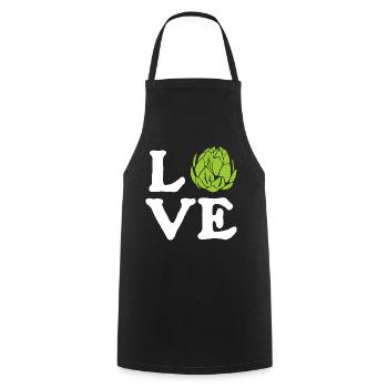 love artichoke Design for a lover of artichoke - Cooking Apron - black - Front - AI Model Male 185 dark (185cm)
