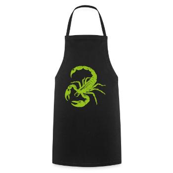 Scorpion, animal, cadeau - Tablier de cuisine - noir - Devant - AI Model Male 185 dark (185cm)