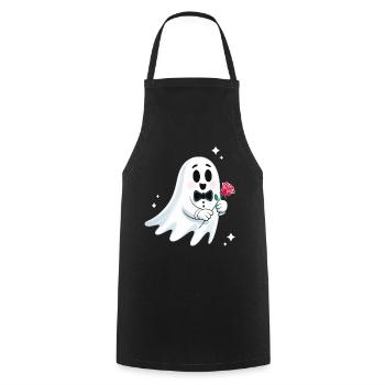 HALLOWEEN Bräutigam Geist Hochzeit Gespenst - Kochschürze - Schwarz - Vorne - AI Model Male 185 dark (185cm)